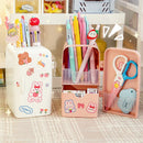 Axyaa Mini Fridge Pen Holder & Desk Organizer: Cute, Kawaii, Creative Storage Box