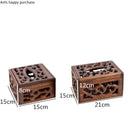 Axya Solid Wood Coffee Table Tray Tissue Box Holder Storage Organizer