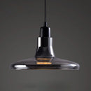Axyaa Smoke Glass Pendant Light for Dining Bedroom Mall Kitchen Island Industrial Decor