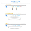 Axyaa 6W-48W LED Ceiling Lights: Modern Surface Mounted Panel Light for Living Room