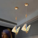 Axyaa LED Butterfly Pendant Light for Living Dining Room Chandelier