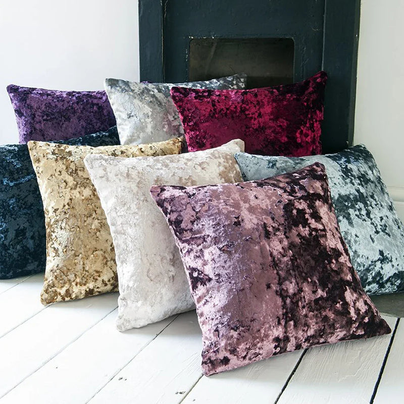 Velvet Decorative Pillows for Sofa, Super Soft Cover, Nordic Home Decor, Axyaa