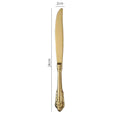 Axyaa Luxury Stainless Steel Western Cutlery Set Dinnerware Tools