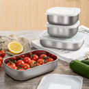 Axyaa Stainless Steel Bento Lunch Box Container with Fresh-Keeping Cover
