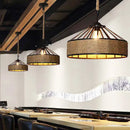 Axyaa Vintage Metal Rope Pendant Light Chandelier for Kitchen Dining Room