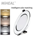 Axyaa LED Downlights for Living Room and Kitchen, 5W-15W, Round Recessed Ceiling Spotlight