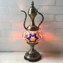 Axyaa Hand-inlaid Glass Mosaic Table Lamp - Moroccan Style Decor for Bedroom & Living Room