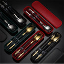 Axyaa Stainless Steel Cutlery Set with Box - Travel Friendly Utensils