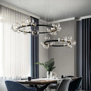 Axyaa Glass Bubble Chandelier Light for Dining Room and Store