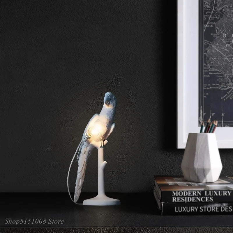 Axyaa Parrot Table Lamp: Nordic Style Decor Light for Living Room Bedroom Desk