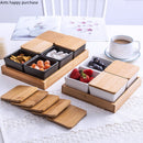 Axya Japanese Style Snack Platter White Ceramics Dessert Plate