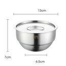 Axyaa Stainless Steel Bowl with Lid, Food Container, Kitchen Tableware