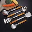Axyaa Stainless Steel Utensils Set - Spatula, Spoon, Shovel, Colander - Kitchen Cookware
