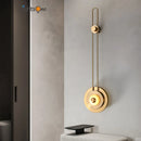 Axya Modern Light Luxury Jade Wall Lamp for Designer Living Room Decor