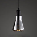 Axyaa Smoke Glass Pendant Light for Dining Bedroom Mall Kitchen Island Industrial Decor
