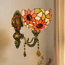 Tiffany Glass Wall Lamp by Axyaa: Nordic Style LED Decoration for Living Room