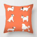 Axyaa Dog Print Cushion Cover 45X45CM Home Sofa Decor Pillow Case