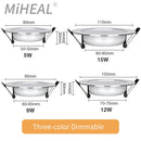 Axyaa LED Downlight: Dimmable Waterproof Spotlight for Bathroom & Kitchen