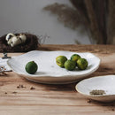 Axya Ceramic Pottery Dinnerware Set Irregular Plates Wholesale Restaurant Dishes