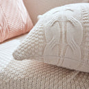 Axyaa Cable Knit Cushion Cover Soft Solid Pillow Case, 45cm*45cm, 5 Colors