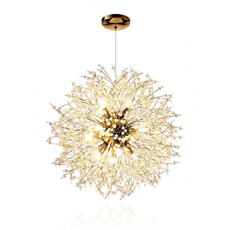 Axyaa Dandelion Chandelier: Nordic Minimalist LED Indoor Lighting for Living Room, Bedroom & Dining