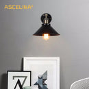 Axyaa Vintage Wall Lamp: American Antique Lighting Fixture for Living Room & Bedroom