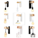 Axyaa Wood Wall Sconce Light Fixture for Home Hallway Aisle