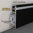 Axyaa LED Skirting Line Aluminum Profile for Backlighting Strip Lights