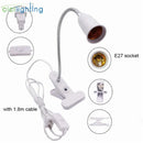 Axyaa 360° Flexible Desk Lamp Holder with E27 Base and On/Off Switch