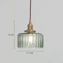 Axyaa Brass Pumpkin LED Pendant Light for Bedroom | Modern Japanese Design