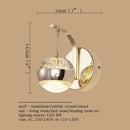 Axyaa Crystal LED Wall Sconce Modern Decorative Lamp for Home Bedroom