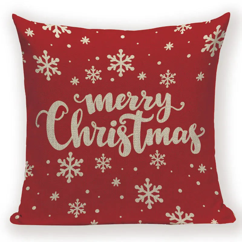 Axyaa Christmas Bed Linen Pillowcase Set for Home Decor and Gifts