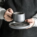 Axya Nordic Ceramic Grey Mug Set - High Tea Tableware & Salad Bowl