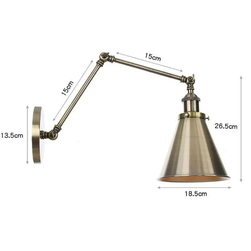 Axyaa Metal Bell Wall Lights: Elegant European/American Style Gold Plated Indoor Lamp