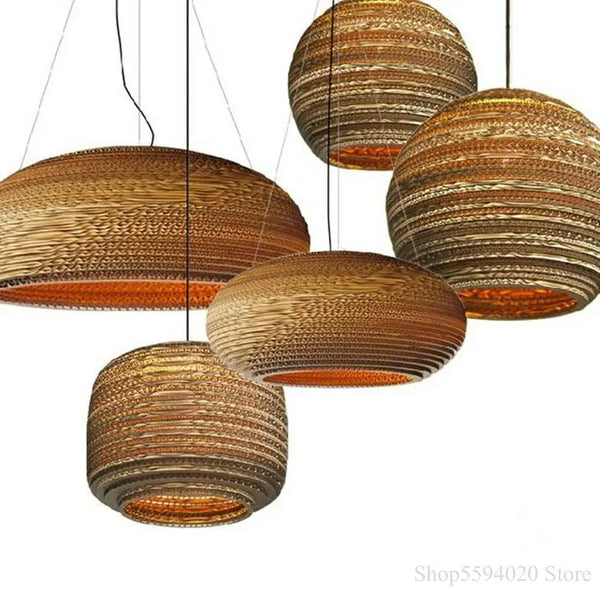 Axyaa Paper Pendant Light for Creative Living Room and Restaurant Decor