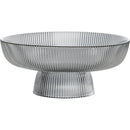 Axya Glass Fruit Plate Cake Dessert Display Tray for Home Hotel Restaurant Decor