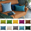Velvet Cushion Cover for Sofa Living Room, 30x50cm Decorative Pillows by Axyaa