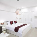 Axyaa Moon Star Pendant Light for Kids Bedroom LED Fixture Lighting