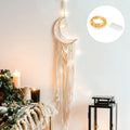 Boho Moon Dream Catcher Wall Hanging by Axyaa