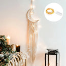 Boho Moon Dream Catcher Wall Hanging by Axyaa