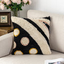 Axyaa Black Abstract Eye Cushion Cover for Home Decoration