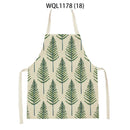 Tropical Jungle Print Kitchen Apron, Axyaa Plant Leaves Chef Bib for Kids Men Women