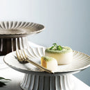 Axya Ceramic Cake Stand & Fruit Dish Plate - Retro Design