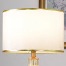 Axyaa 30cm 38cm Round Lampshade with Golden Edge for Table Lamps