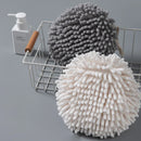 Axyaa Soft Velvet Hand Towel Ball - Super Absorbent Bathroom Kitchen Accessory