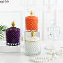 Axya Crown Crystal Storage Jar with Lid for Aroma Candles and Jewelry