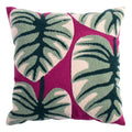 Axyaa Floral Embroidery Pillow Cover 45x45cm Soft Cozy Home Decor