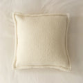 Axyaa Fleece Cushion Cover Set in Warm Neutral Tones