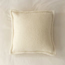 Axyaa Fleece Cushion Cover Set in Warm Neutral Tones