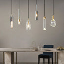 Axyaa Nordic Copper Crystal Chandelier for Model Room Dining Bedroom Bar